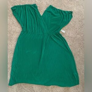 Nine Eight New York Green Dress Silky/Stretch Fabric Brand new with tagSize 3X.